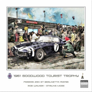 Rob Walker Ferrari 250GT SWB 16x20 Digital Print by Phil Ward